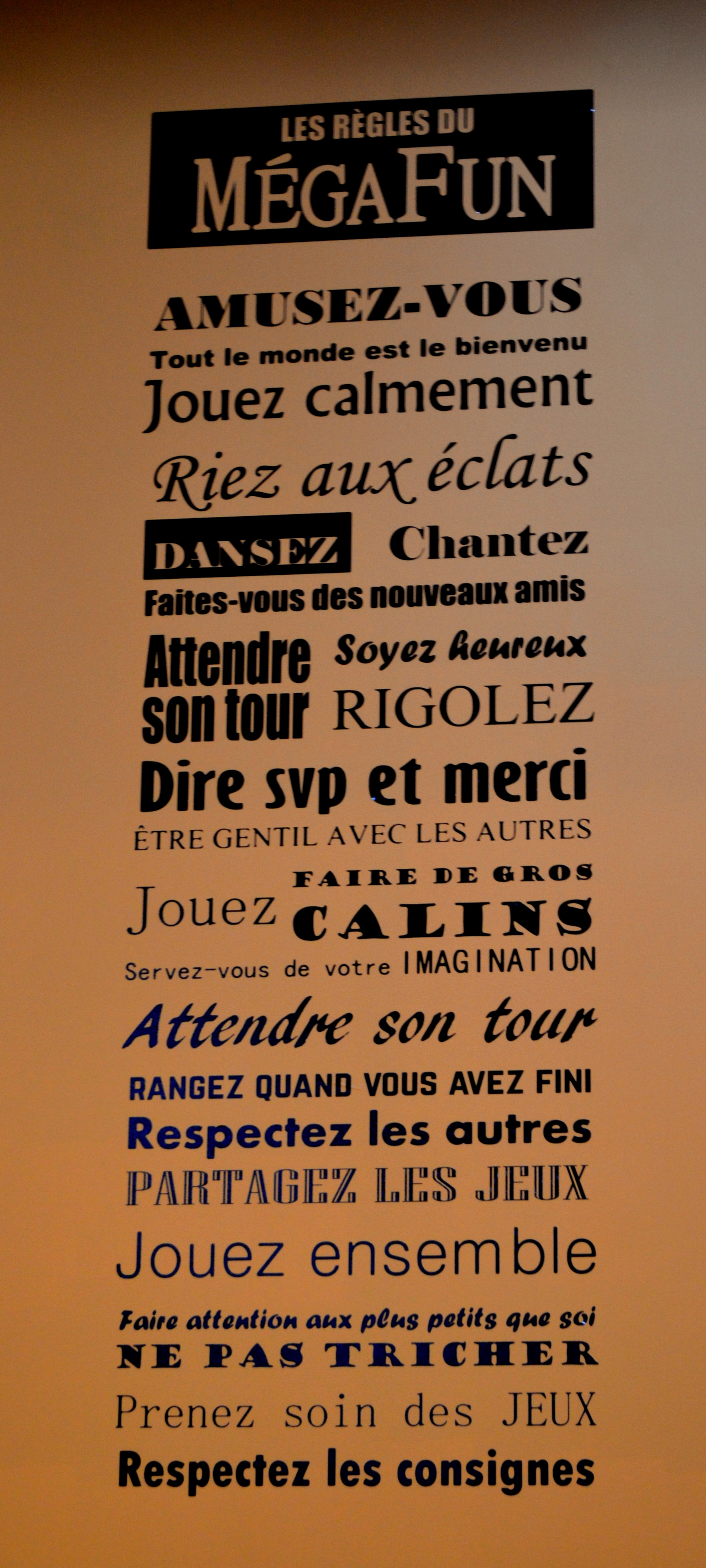 R&egrave;glements du M&eacute;gaFun